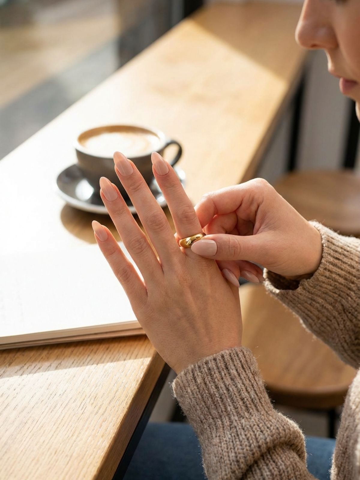 Minimal Nails for Short Fingers - Press-ons are an easy way to test out elongating shapes like almond or oval.
