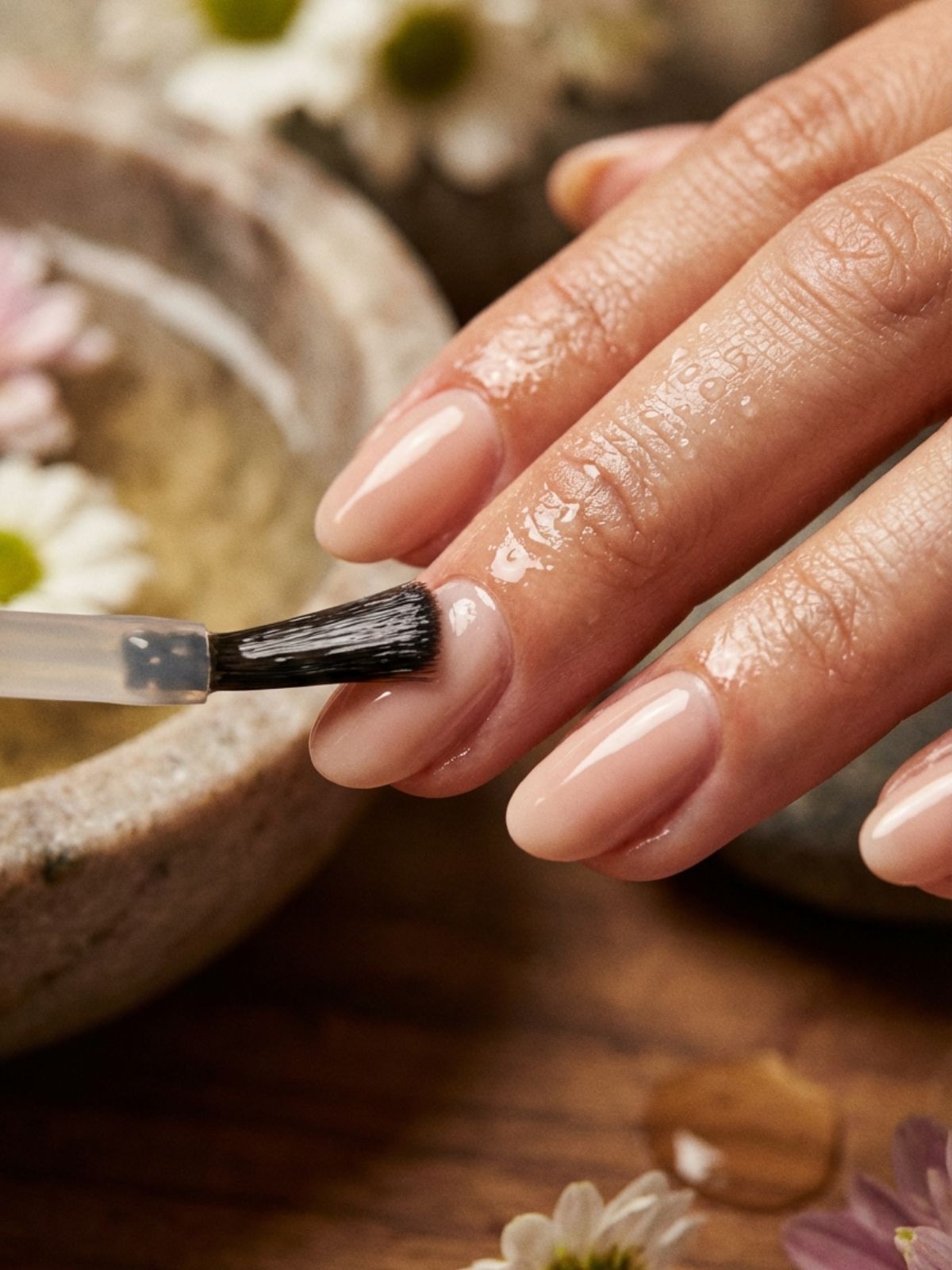 Press-On Nails Maintenance Routine - Daily hydration with cuticle oil keeps the adhesive flexible and prevents the nails from popping off.