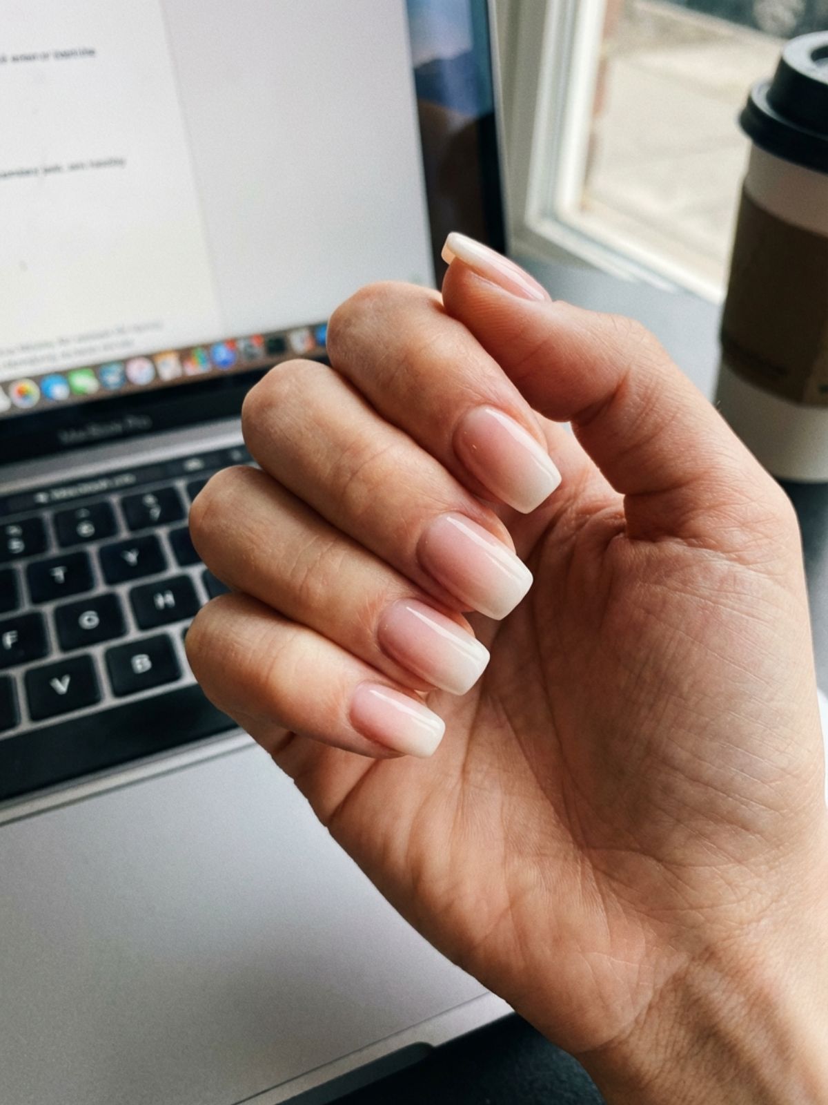 Natural Nail Designs for Work - Soft ombre fades offer a timeless look, ensuring your natural nail designs work seamlessly as they grow out.