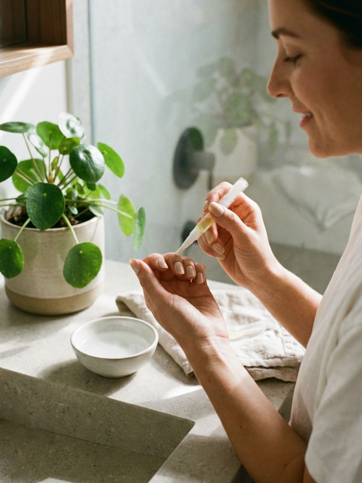 Press-On Nails for Sensitive Nails - Daily hydration with cuticle oil keeps the surrounding skin healthy and the manicure looking fresh.