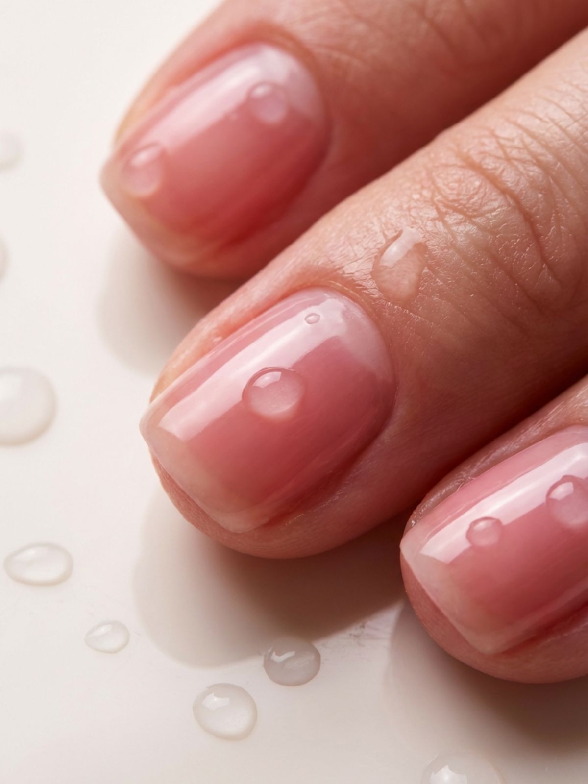 Minimal Nail Ideas for Short Nails - High-gloss finishes mimic the look of perfectly hydrated, healthy natural nails.