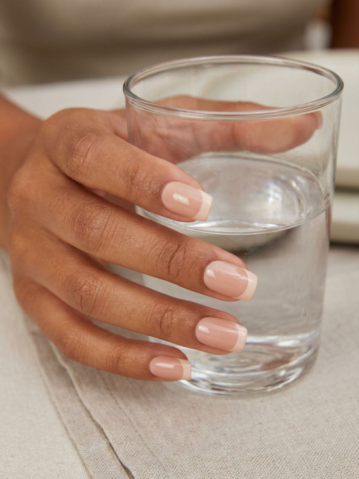 kiss acrylic nude french nails Best Press-On Nails for Minimal Look - Classic nude French tips are the ultimate choice for a timeless, minimal look.