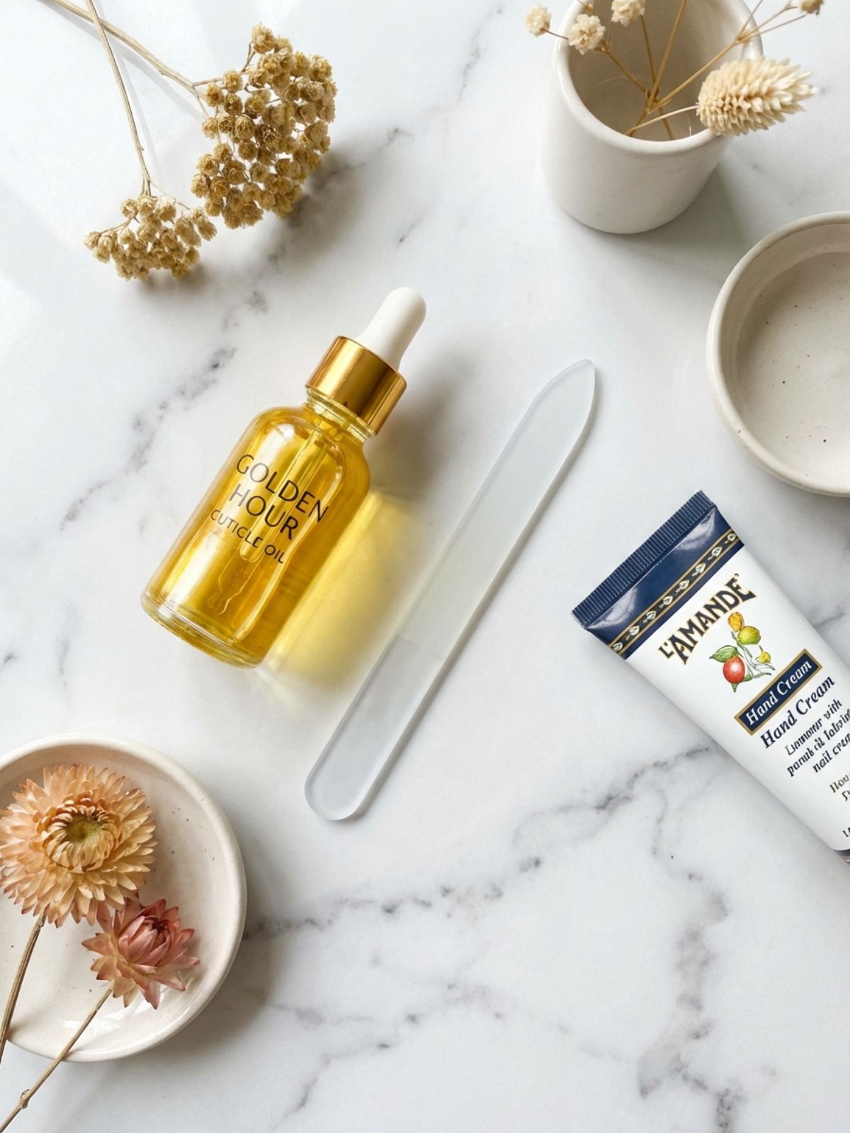 Minimal Nails for Busy Women - Maintenance essentials: Keep cuticle oil handy to maintain your minimal mani between appointments.