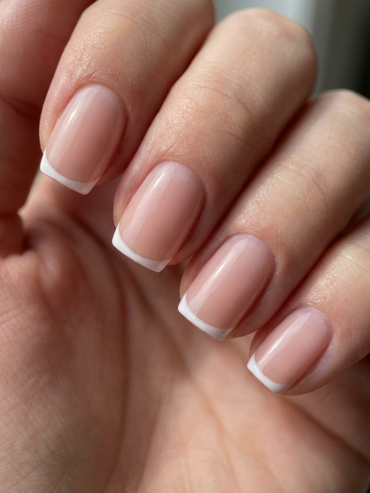 Minimal Nails for Summer Office Looks - The Micro French tip updates a classic style for a modern office vibe.