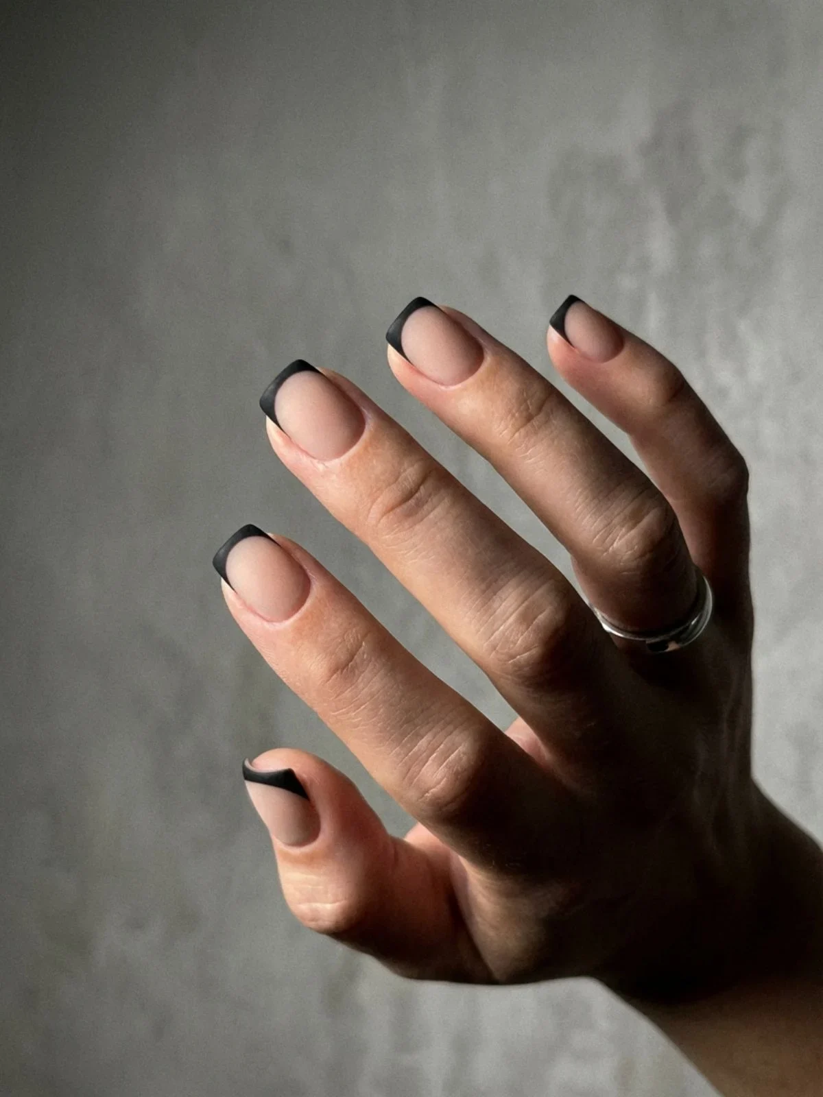 Minimal French Nails for Short Nails - Matte finishes add a sophisticated touch to minimal french nails short.