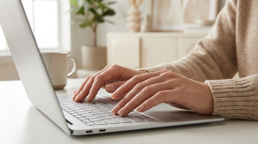Best Press-On Nails for Office - Sheer nude press-ons are the ultimate office accessory, blending seamlessly with a professional wardrobe.