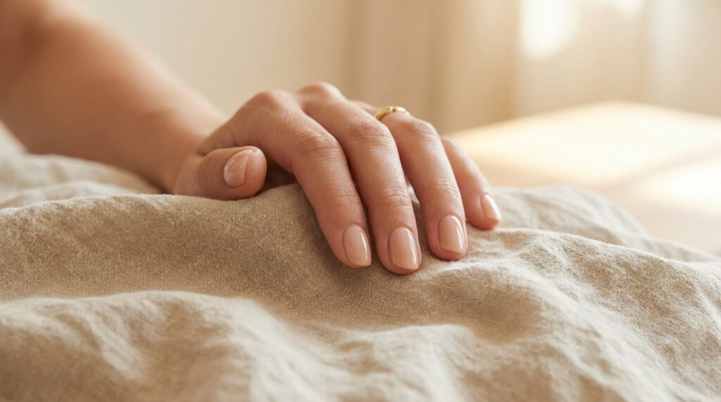 Press-On Nails for Short Nail Beds - Short nude press-on nails exemplify the clean-girl aesthetic perfect for petite nail beds.