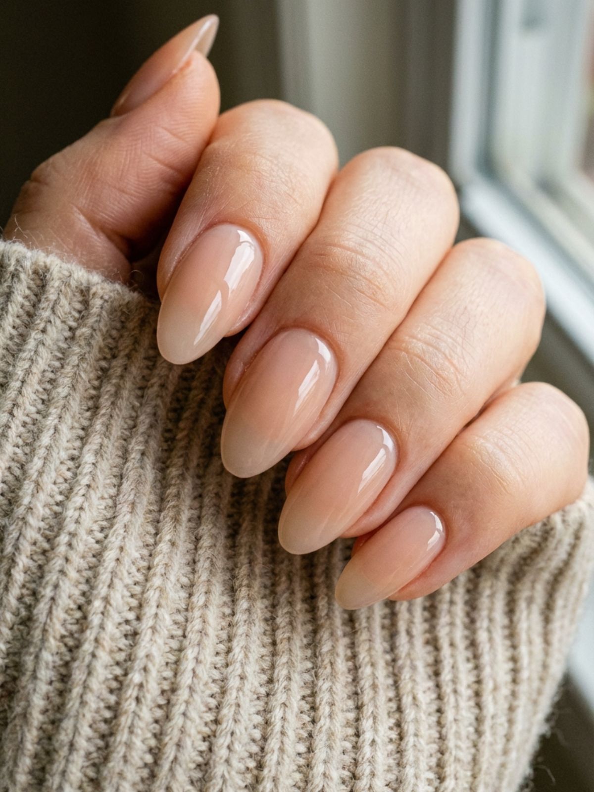 natural-looking-press-on-nails-nude How to Store Press-On Nails - The hallmark of a quality press-on is a tapered cuticle line that blends seamlessly with the natural nail.