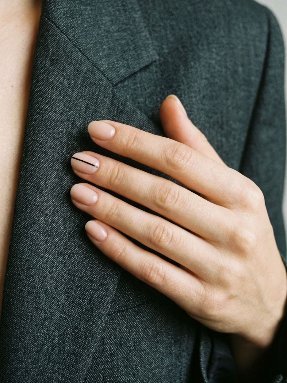 Minimal Nails That Match Any Outfit - Negative space designs with simple lines offer a modern twist without cluttering the nail.