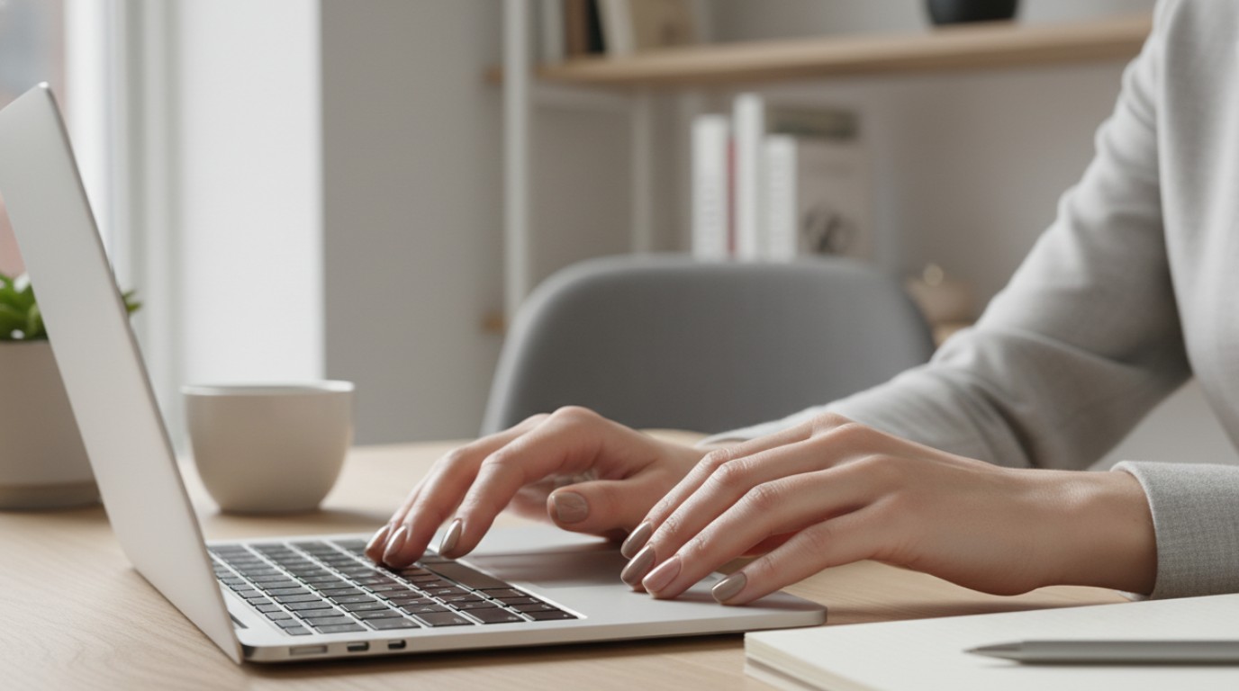 Chic neutral nail colors for short nails.