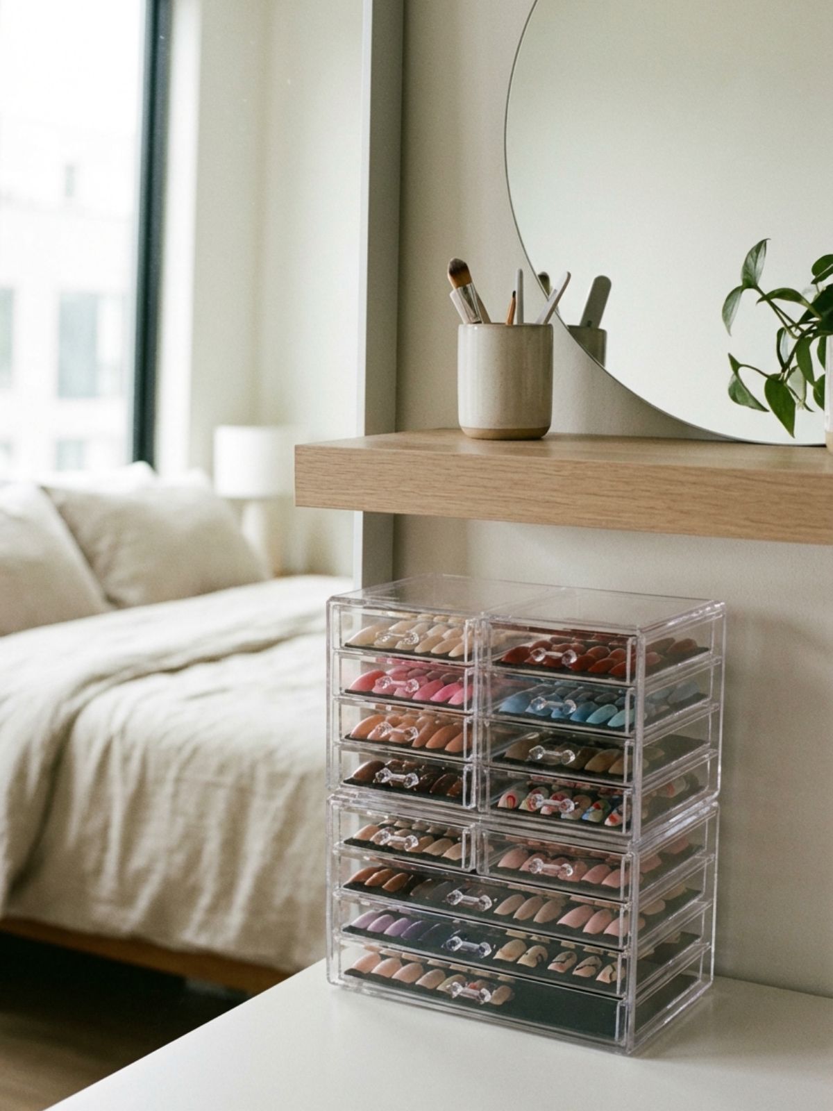 organized-press-on-nail-collection How to Store Press-On Nails - Organizing your nail styles allows for quick, modular beauty changes without the salon wait.