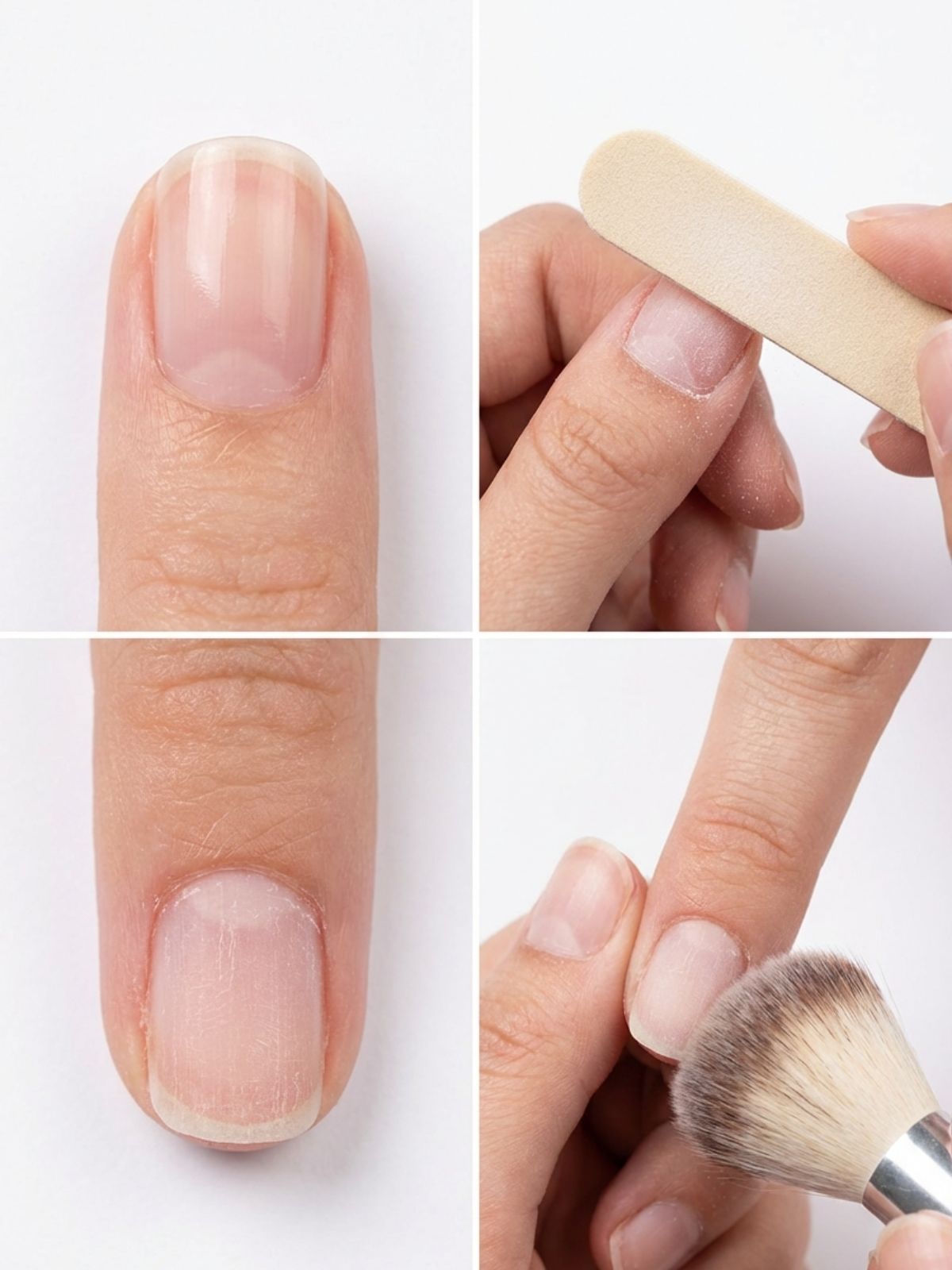 Prepping Nails For Press Ons Affordable Minimal Press-On Nails - Proper nail prep, including gentle buffing, is key to 14-day wear.