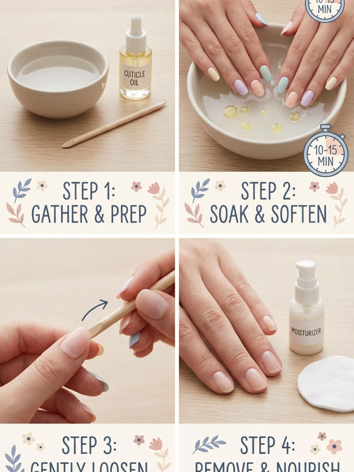 Press-On Nails That Don&rsquo;t Damage Nails - Gentle removal using oil and warm water ensures your natural nails stay healthy and damage-free.