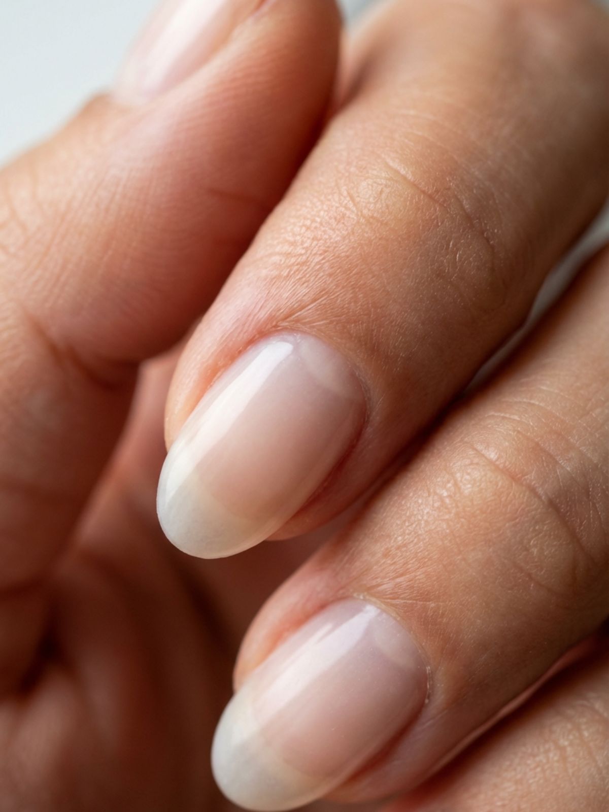 Seamless Natural Cuticle Line Press Ons Affordable Minimal Press-On Nails - A seamless cuticle fit is the secret to making affordable minimal press-on nails look real.