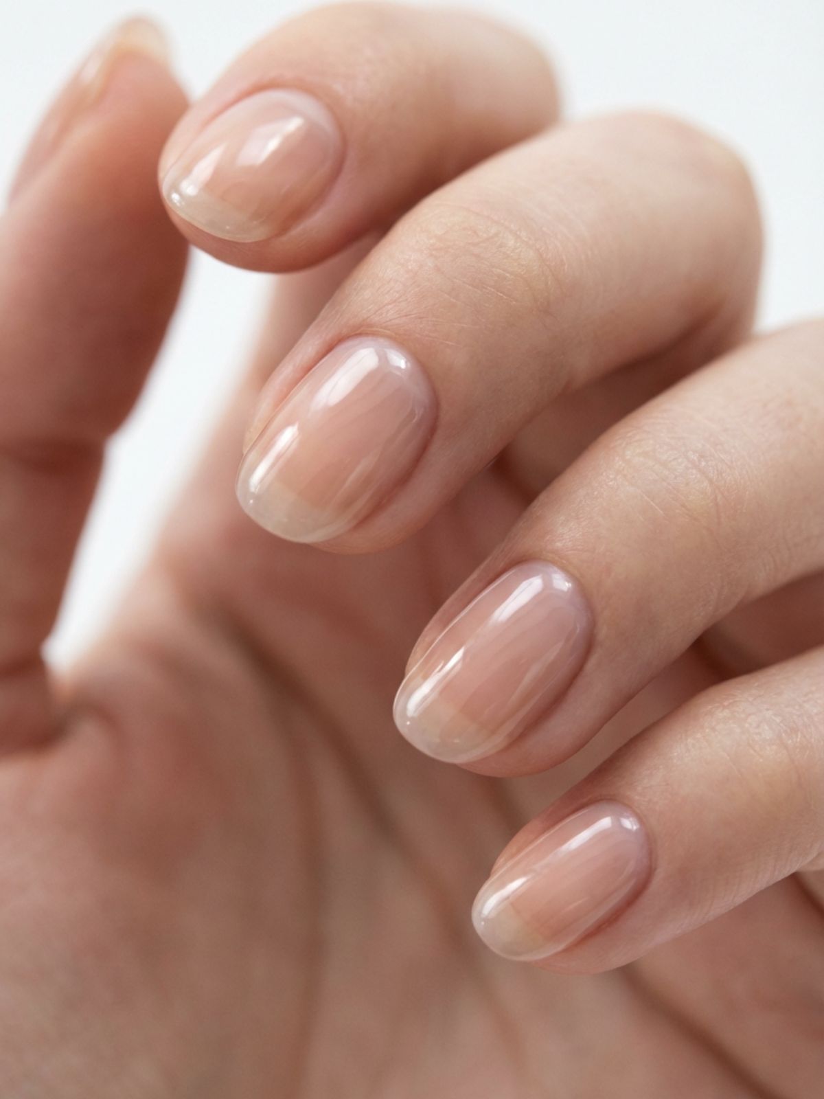 sheer-nude-jelly-press-on-texture Common Mistakes When Using Press-On Nails - The ideal modern press-on features a semi-sheer, jelly-like finish that mimics natural nail depth.