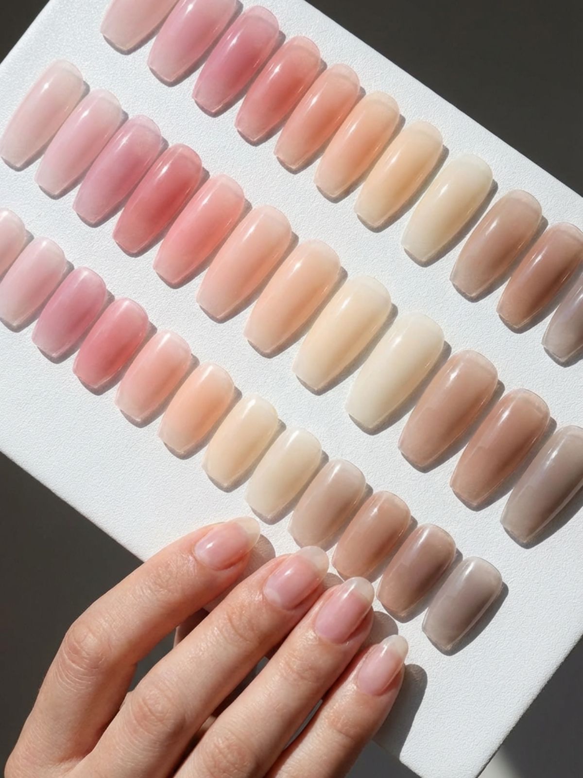 Press-On Nails That Don&rsquo;t Damage Nails - Opt for sheer or semi-translucent finishes to let your natural nail moon peek through for realism.