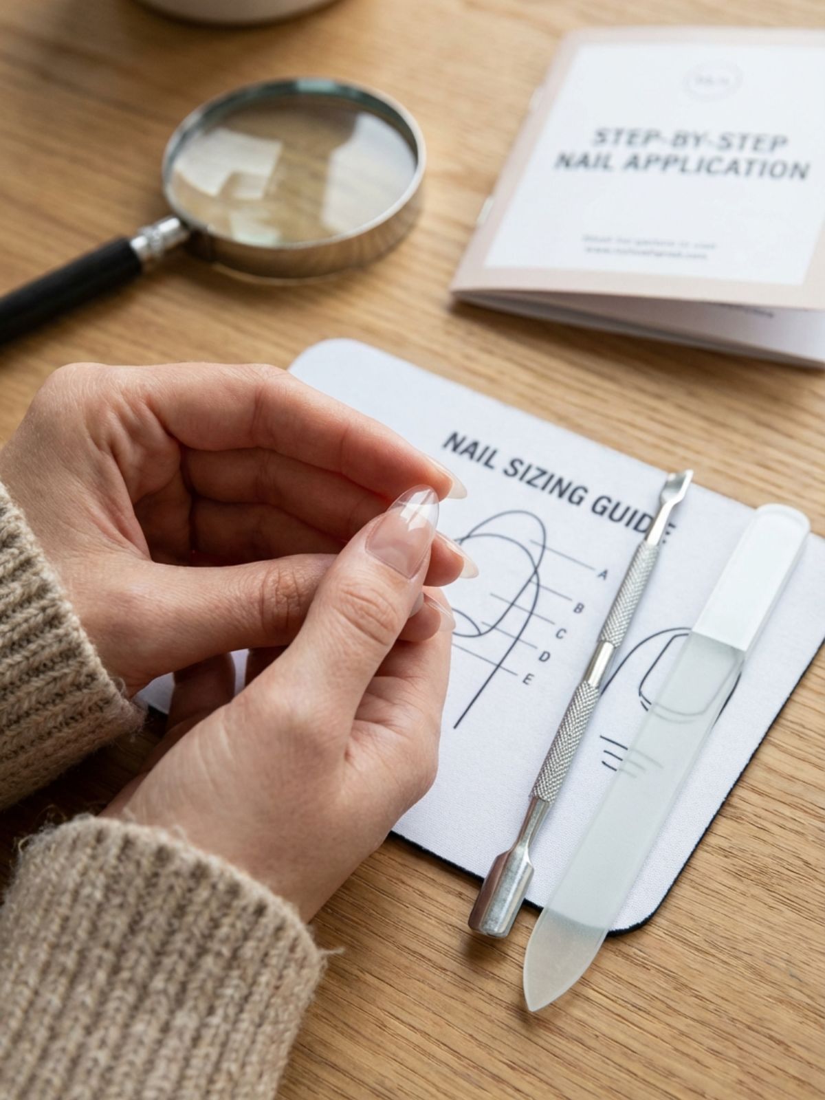 Sizing Press On Nails Correctly Affordable Minimal Press-On Nails - Taking the time to size your press-ons ensures they look natural and last longer.