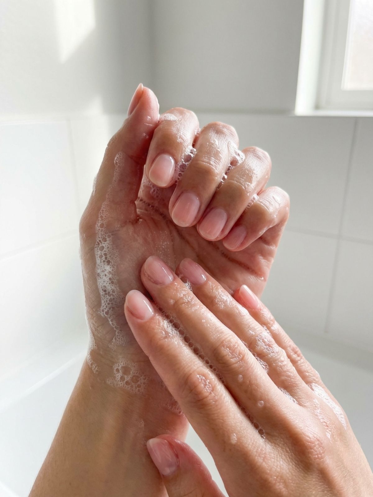 Elegant Minimal Nails for Professionals - The 'Soap Nail' trend focuses on a squeaky-clean, wet-look finish.