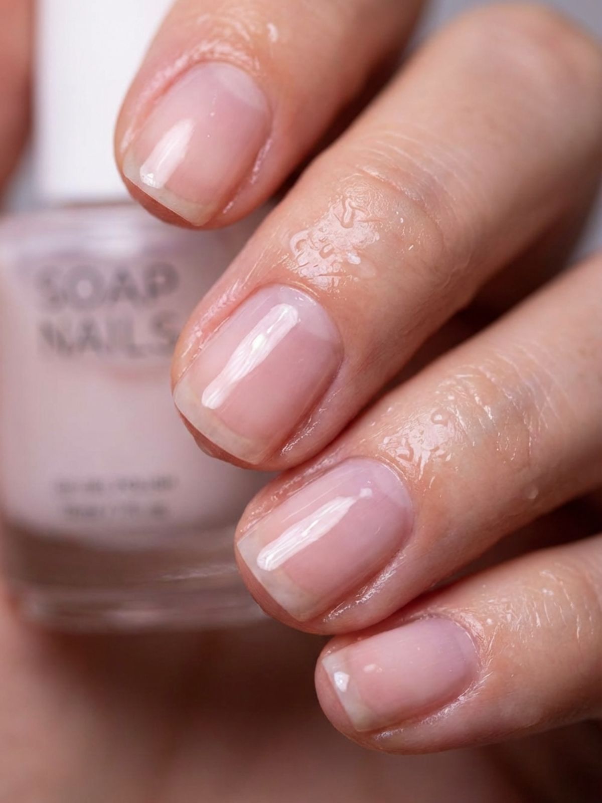 Minimal Nails That Look Like Gel - The soap nails trend is all about that fresh-out-of-the-bath shine.