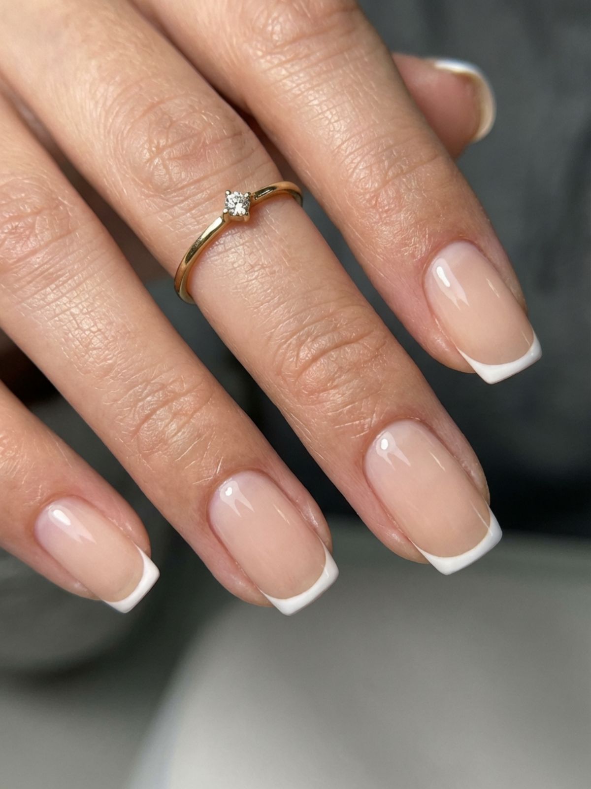 Minimal Nails for Busy Women - The Micro-French: A subtle twist on a classic that defines the look of minimal nails busy women.
