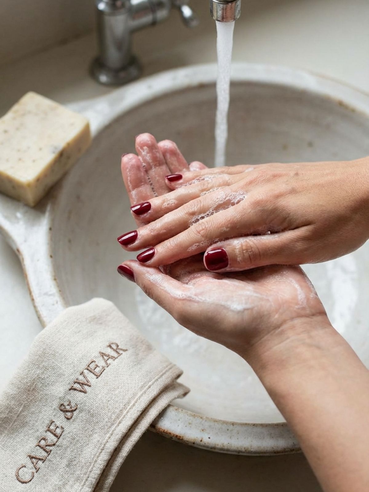 washing-hands-with-press-on-nails How to Store Press-On Nails - Modern press-ons are durable enough for daily tasks, though minimizing hot water exposure extends their lifespan.