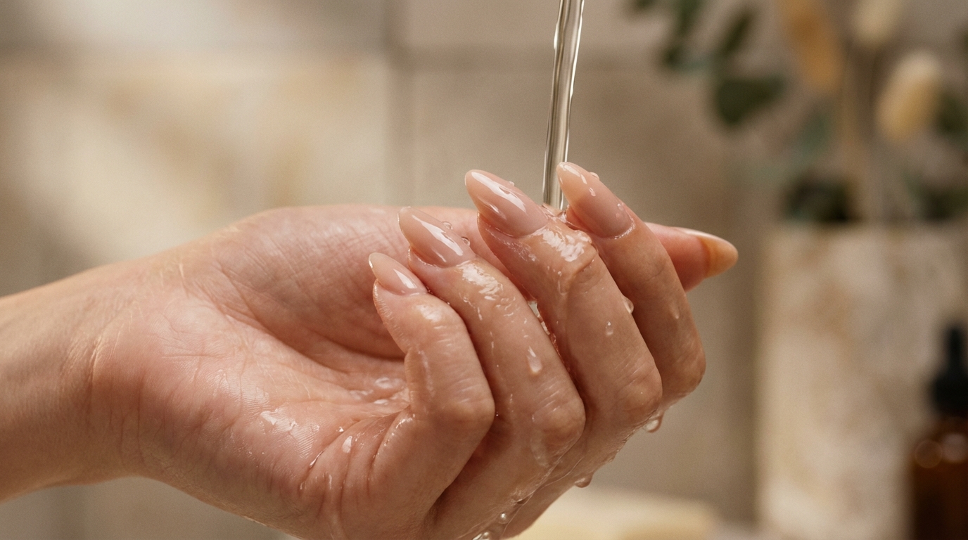 Can You Shower With Press-On Nails - A correctly applied press-on manicure creates a water-tight seal, allowing water to bead off the surface without lifting.