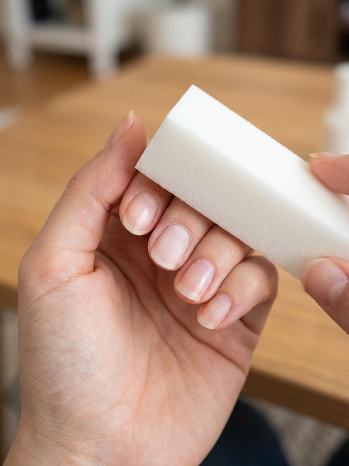 How to Choose Minimal Press-On Nail Designs - Gently removing surface shine ensures your minimal press-ons stay put for weeks.