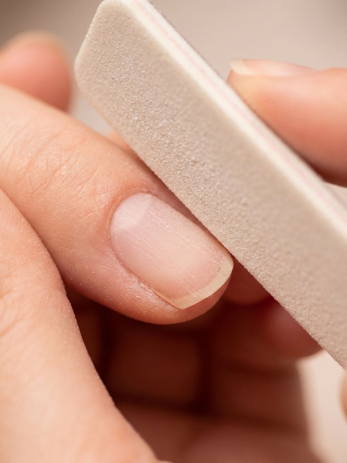 Press-On Nails FAQ for Beginners - Gentle buffing removes surface shine to create a strong mechanical bond for the adhesive.