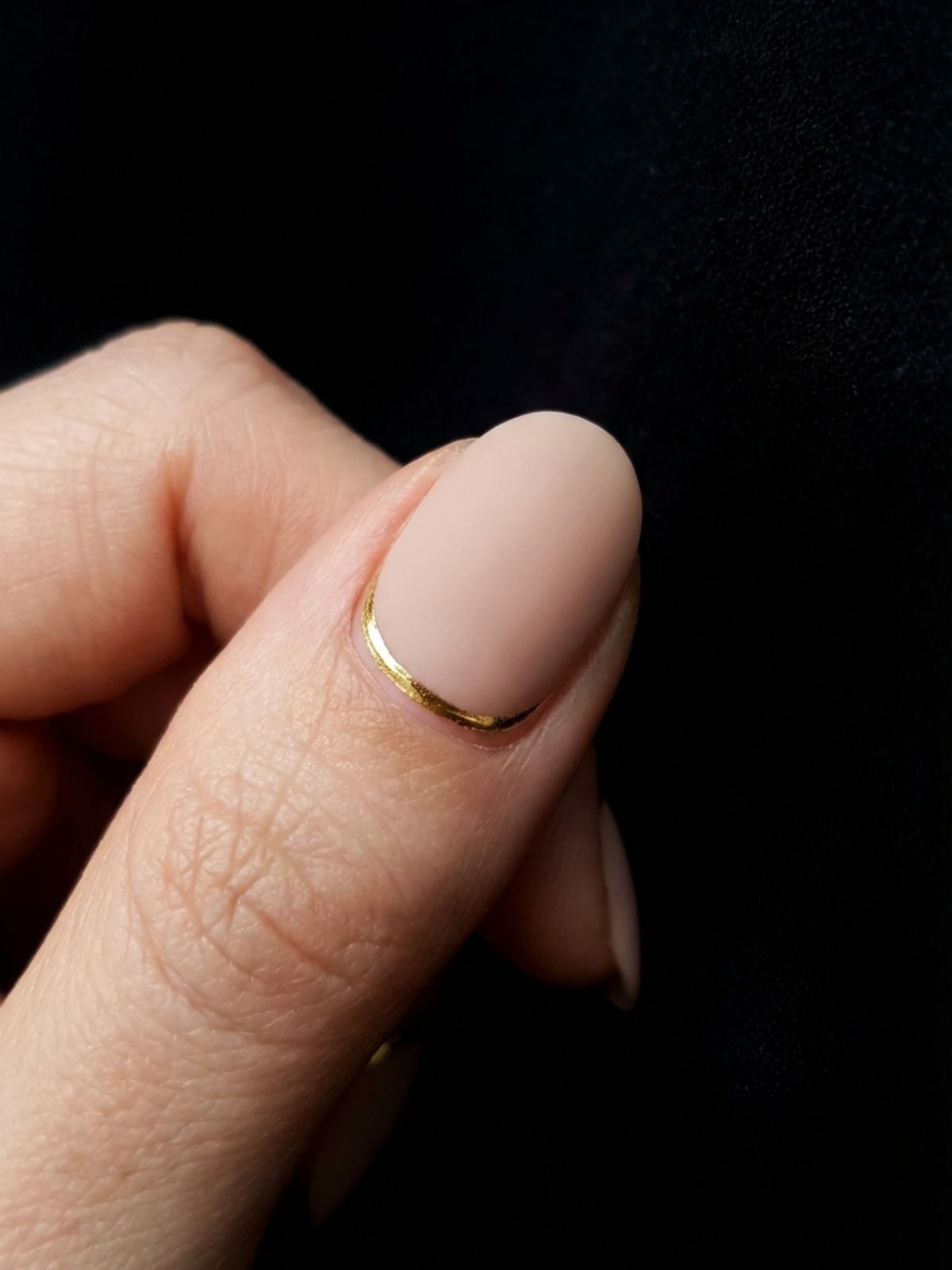 Minimal Nails for Wedding Guests - A tiny gold cuticle cuff acts like delicate jewelry for your fingertips.