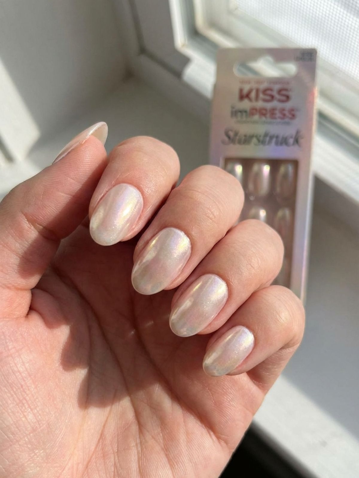 Best Minimal Press-On Nails for Fall - Achieve the glazed donut look instantly with pearlescent finishes.