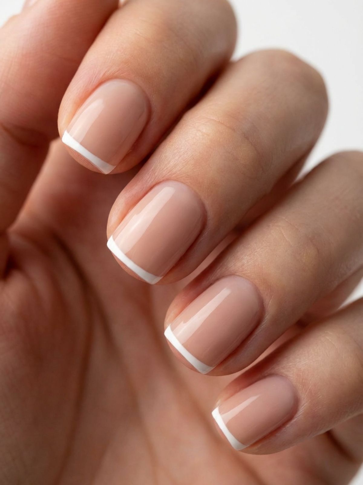 micro french tip short nails Minimal Nails for Everyday Casual Outfits - The micro-French tip is the modern, subtle update to the classic French manicure.