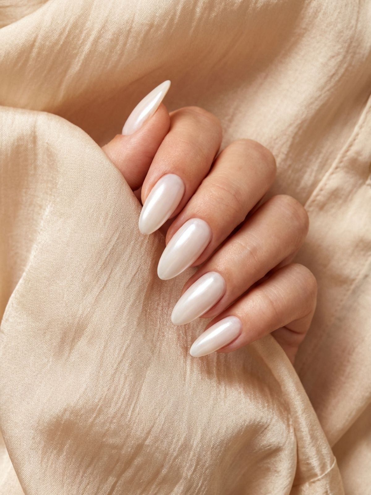 milky white almond nails Best Press-On Nails for Short Fingers - Milky white finishes offer a modern, clean-girl aesthetic.