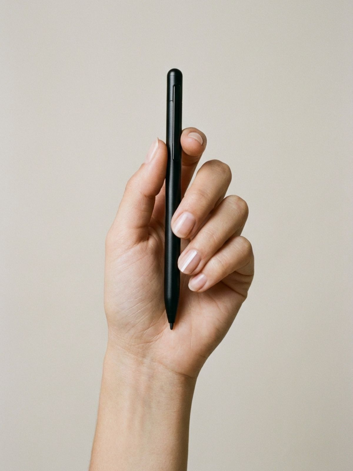 Minimal Nails for Graduation - For the design-conscious grad: a single vertical line creates a striking negative space effect.