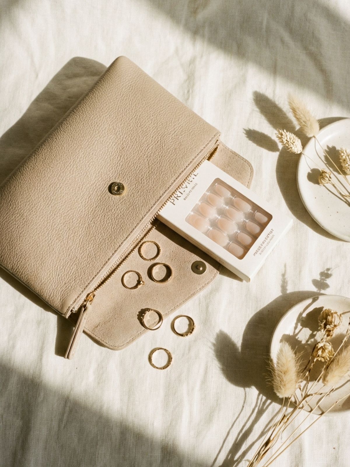 Best Minimal Press-On Nails for Summer - The modern press-on manicure pairs perfectly with a curated, minimalist summer wardrobe.