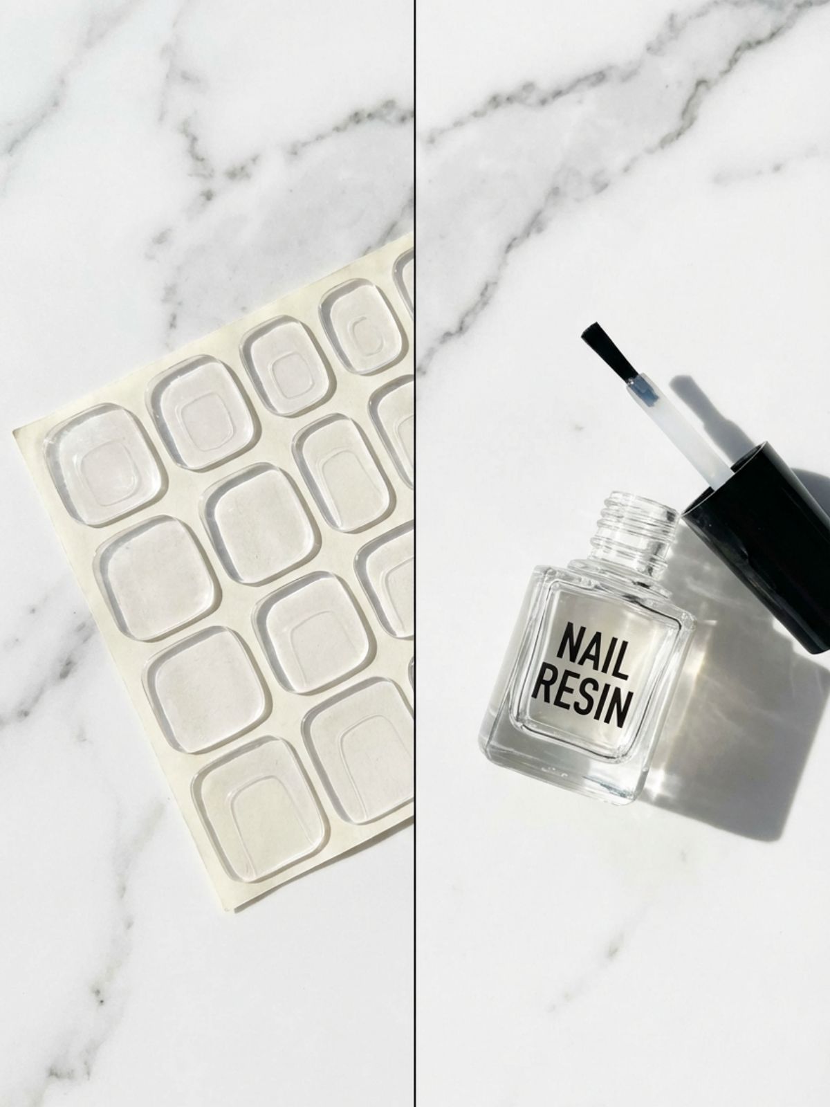 nail-glue-vs-adhesive-tabs-comparison How to Reuse Press-On Nails Safely - Choosing between adhesive tabs for easy reuse or resin for longer wear.