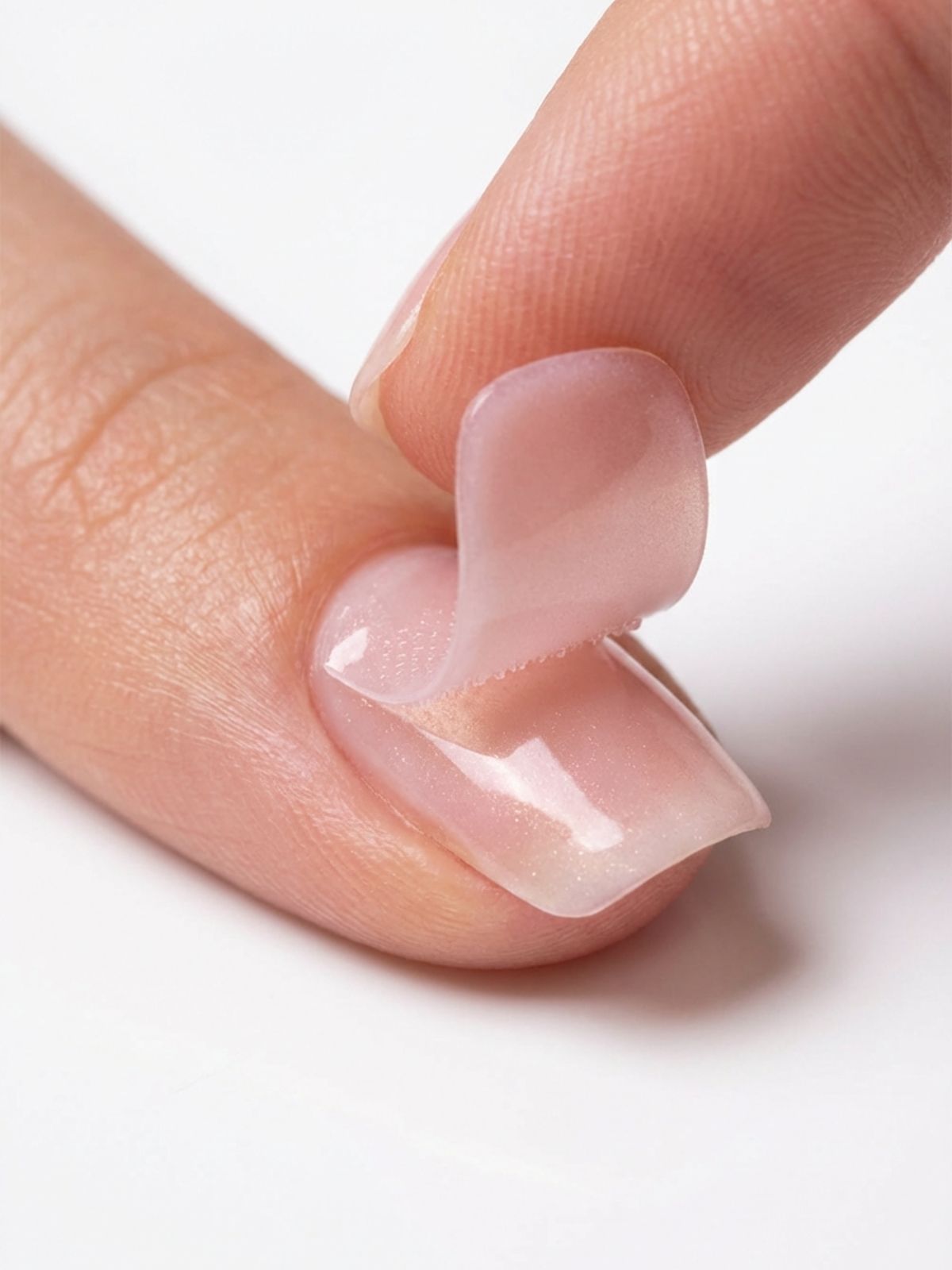 Ohora Semi Cured Gel Application Best Press-On Nails for Flat Nail Beds - Semi-cured gel strips like Ohora are flexible upon application, making them perfect for custom-fitting flat arches.