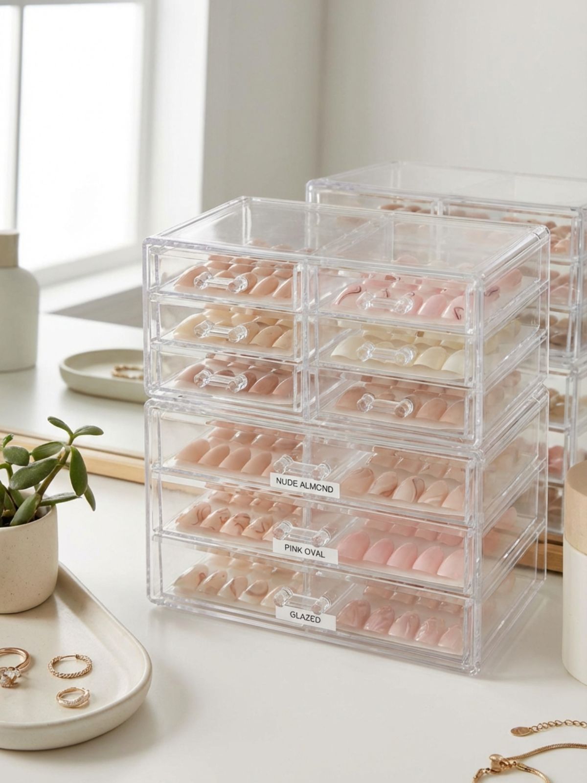 organizing-reusable-press-on-nail-collection How to Reuse Press-On Nails Safely - Proper storage prevents scratches and keeps your nail wardrobe ready to wear.