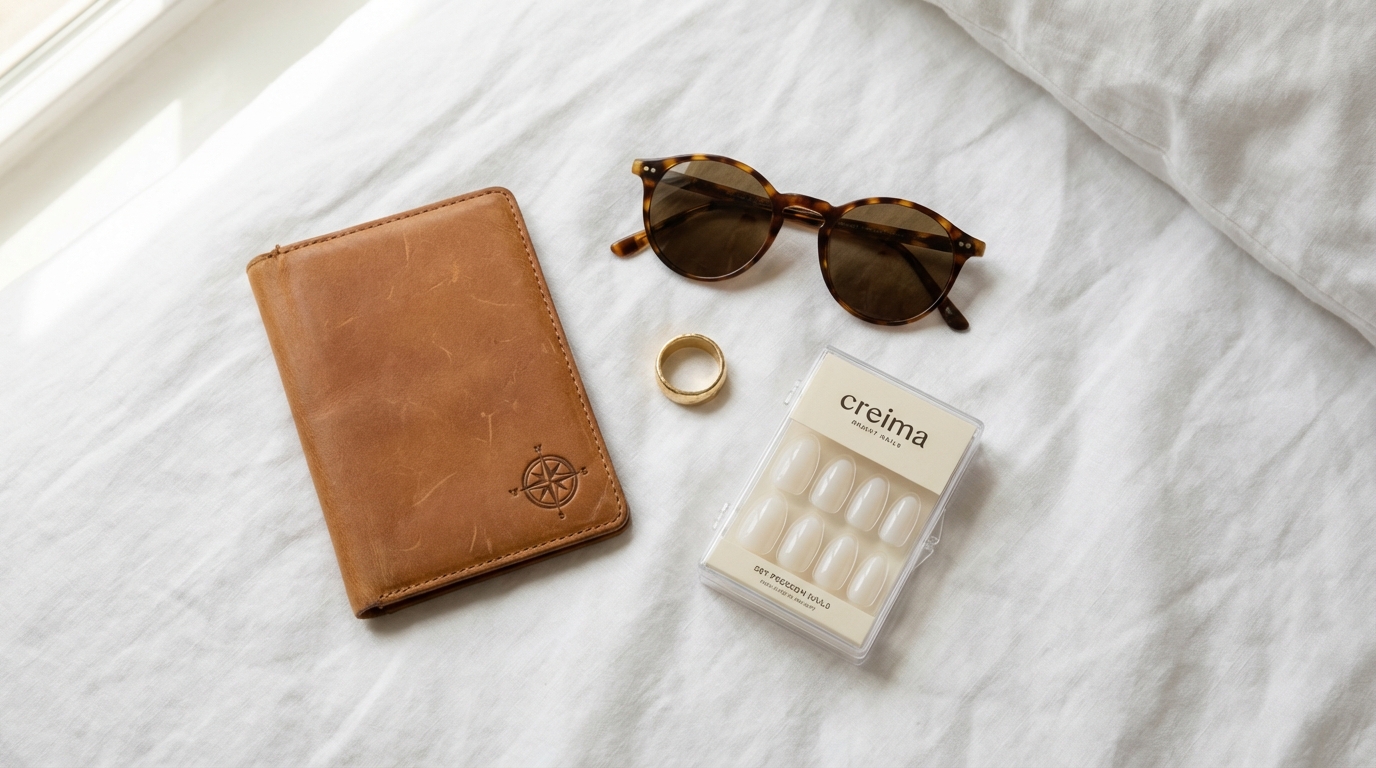 Press-On Nails for Travel and Vacation - Pack smart with these press on nails travel essentials for a flawless manicure on the go.