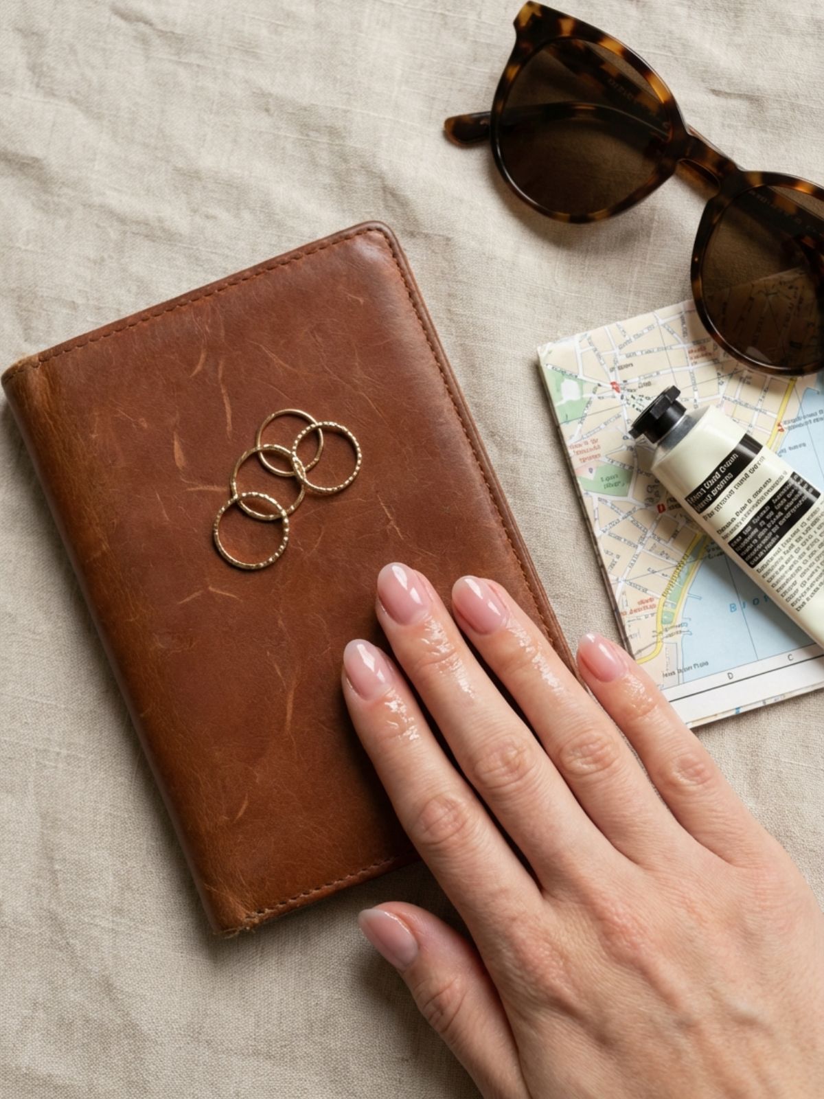 Minimal Nails for Business Trips - The 'soap nail' trend gives your hands a freshly scrubbed, ultra-clean look perfect for travel.