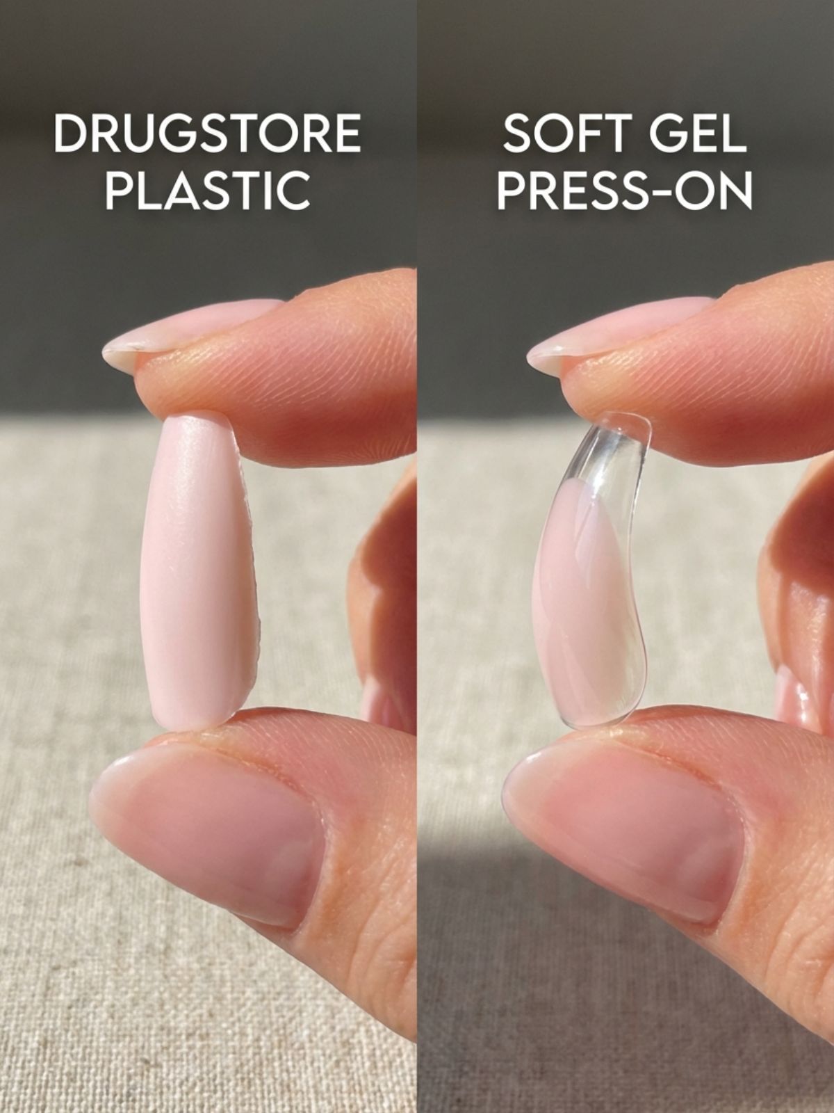Press-On Nails Buying Guide - Soft gel tips offer superior flexibility and realism compared to rigid plastic alternatives.