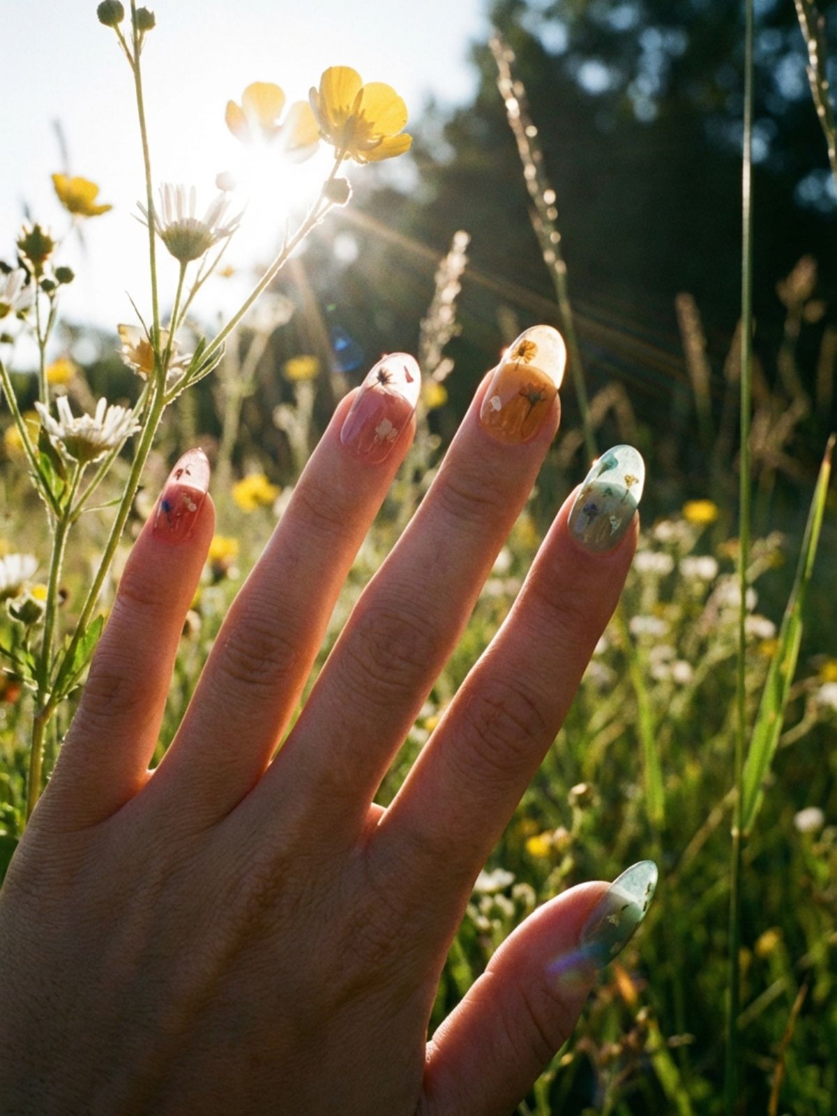 translucent-jelly-press-on-nails-sunlight Best Minimal Press-On Nails Under $15 - Look for translucency and sheer washes of color to ensure your press-ons catch the light naturally.